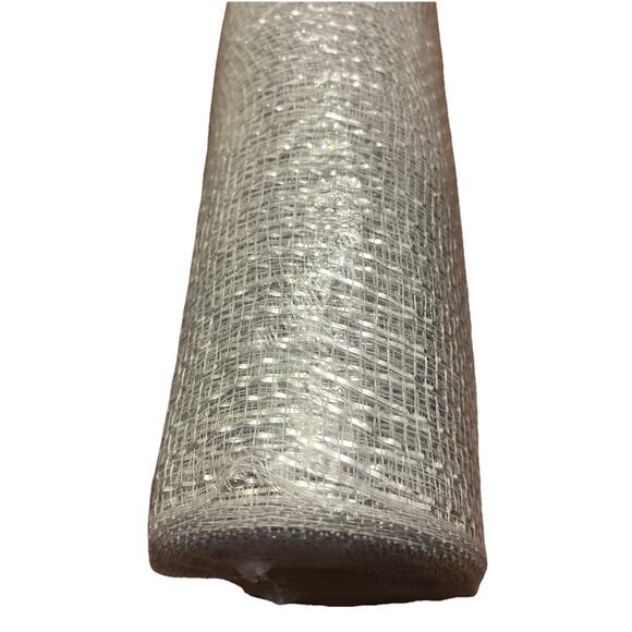 *New* Silver Decorative Wire Mesh Ribbon - Crafting Floral Design 10 In X 30 Ft - Picture 4 of 6